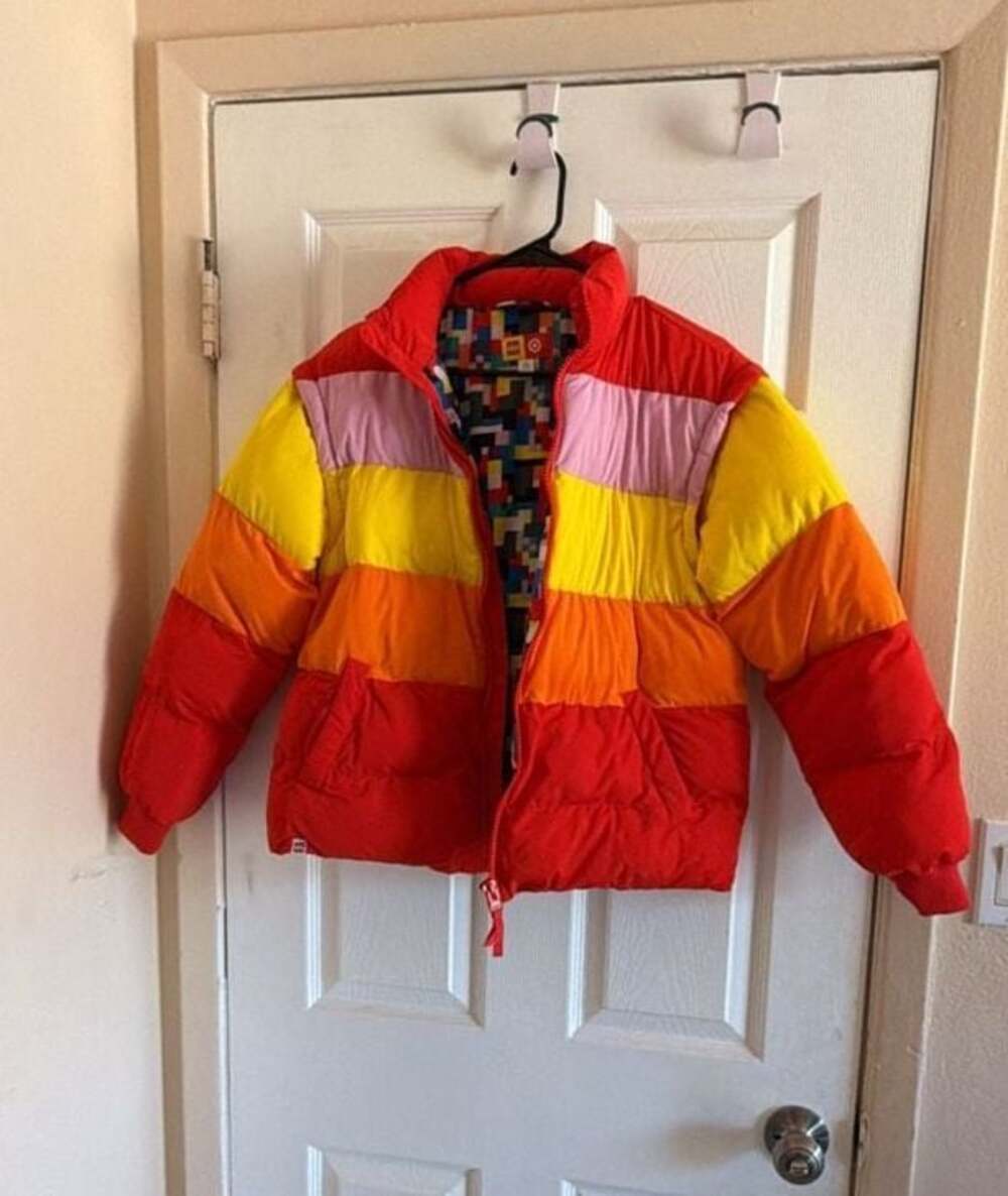 LEGO x Target Women's Colorblock Striped Puffer Jacket